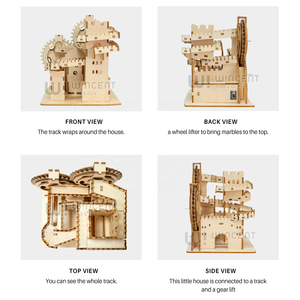Wincent Đồ Chơi Giải Đố Mê Cung Bằng Gỗ Cẩm Thạch Mới Đồ Chơi Chạy Bằng Đá Cẩm Thạch 3D Thủ Công Tự Làm Cho Người Lớn - Product Image 3