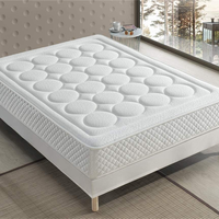 Maßgefertigte Hotelbett Hybrid Orthopädische Matratze in einer Box Kühlende Taschenfederkern Memory-Schaum Naturlatex-Matratze