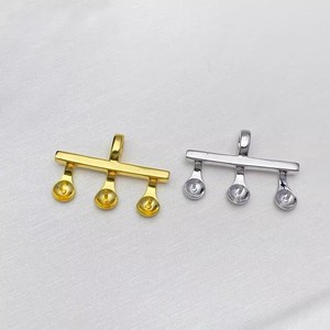 Colgante de Plata S925 31403 con Soporte Vacío, Accesorios para DIY, Hebilla para Colgante con Múltiples Cuentas de 10-11 mm para Dijes y Colgantes de Perlas - Product Image 4