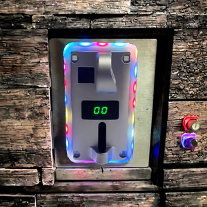 Accepteur de pièces multi-monnaies personnalisé anti-fraude à LED pour jeux d'arcade à pousse-pièces avec contrôle intelligent par CPU FT-CA03 en plastique - Product Image 2
