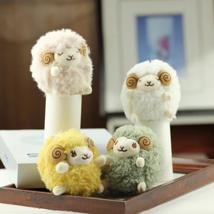 Llavero de Oveja Esponjosa, Muñeco de Peluche de Oveja Regordeta, Regalo de Recuerdo de Granja, Lindo Mini Cordero de Peluche, Llavero de Animal de Peluche, Juguetes de Peluche - Product Image 3