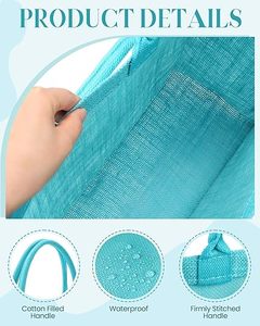 Natural Reusable Recycled <b>Gift</b> Bridesmaid Diy Shopping Wedding Jute Beach <b>Bag</b> <b>Large</b> - Product Image 3
