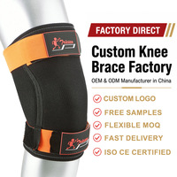 Genouillères de compression en néoprène respirantes et imperméables, personnalisées en usine, pour haltérophilie et powerlifting – Meilleures ventes