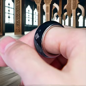 Recommandé APP Control Zikr Ring Counter Smart Tasbih Ring Digital Azan Alarm Muslim Smart Ring the Ramadan Companion - Product Image 1