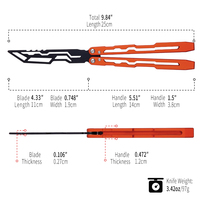 Couteau de chasse d'extérieur pour débutants TGZUO, couteau pliant en alliage d'aluminium, couteau utilitaire d'entraînement EDC