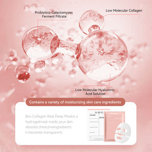 OEM Private Label <span class=keywords><strong>Real</strong></span> Deep Bio-Kollagen-Gesichts blatt maske Vitamin C-infundierte koreanische Hautpflege für die Hydratation Gesichts maske für die Haut - Product Image 5