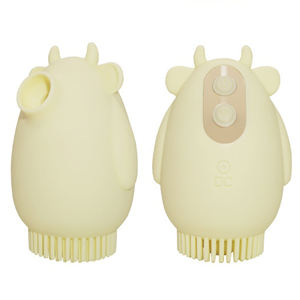 Waterdichte schattige dierenvibrator 2-in-1 oplaadbaar, clitoriszuiger & zachte borstelmassager, seksspeeltje voor volwassen vrouwen - Product Image 1