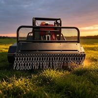Désherbeuse à fléaux télécommandée Loncin de qualité industrielle avec moteur 190cc, modèle 420 RC, pour la vente