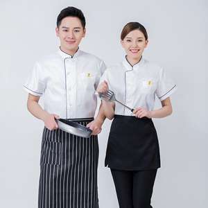 Vêtements <span class=keywords><strong>de</strong></span> chef <span class=keywords><strong>de</strong></span> restaurant <span class=keywords><strong>professionnel</strong></span> pour hommes, tenues <span class=keywords><strong>de</strong></span> <span class=keywords><strong>cuisine</strong></span> à manches courtes, uniformes <span class=keywords><strong>de</strong></span> travail, salopette <span class=keywords><strong>de</strong></span> serveur <span class=keywords><strong>de</strong></span> restauration, manteaux - Product Image 3