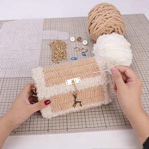 Kit para Hacer Bolsos, Suministros para Hacer Bolsos de Mano para Mujer, Accesorios para Bolsos Cruzados y de Hombro, Proyectos de Manualidades con Hilo de Lana - Product Image 2