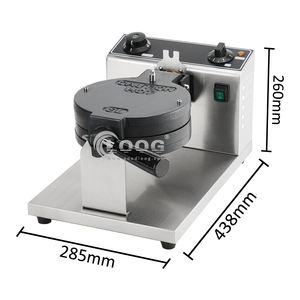 <span class=keywords><strong>Gaufrier</strong></span> belge électrique 4 tranches <span class=keywords><strong>grand</strong></span> format, meilleur appareil à panini rond avec plaques amovibles pour usage domestique - Product Image 3