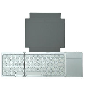 Folding <b>Keyboard</b> 64 Keys PU Leather Cover Wireless for <b>Tablet</b> iPad Mini - Product Image 5