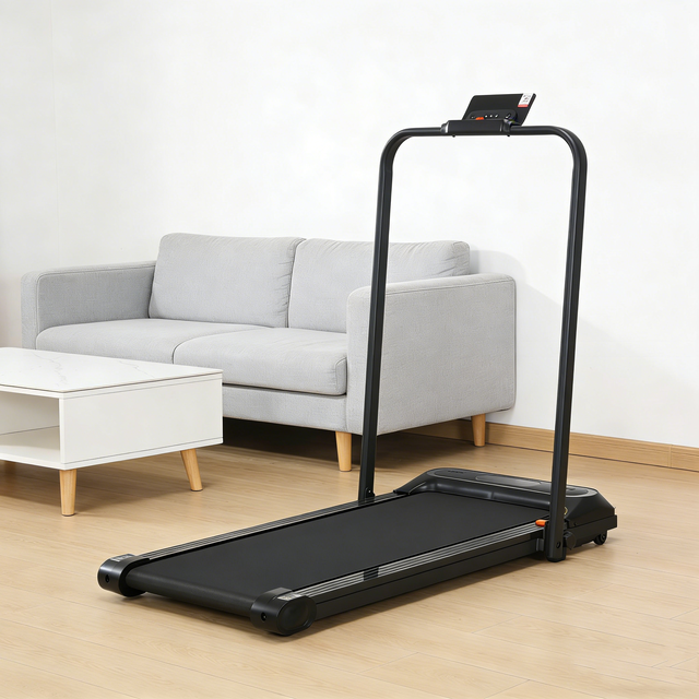 High Quality New Foldable Electric Treadmill with Wireless Heart Rate LED Screen Home Use 1-8km/h Speed Range