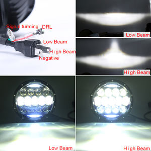 Faro redondo Led de 7 pulgadas para Jeep Wrangler JK TJ CJ <span class=keywords><strong>Renegade</strong></span>, luz de alto Lumen, 7 pulgadas, DRL 130W, proyector Osram Chips - Product Image 4