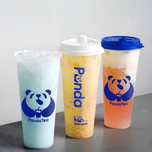 Оптовые одноразовые стаканы из матового пластика PP с индивидуальным логотипом для баббл-чая и напитков - Product Image 4