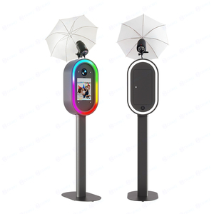 Cabine photo reflex numérique coque Salsa cabine ovale fête iPad cabine photo miroir avec <span class=keywords><strong>flash</strong></span>/parapluie/étui/APP/télécommande pour 13 12.9 11 iPad <span class=keywords><strong>Pro</strong></span> - Product Image 6