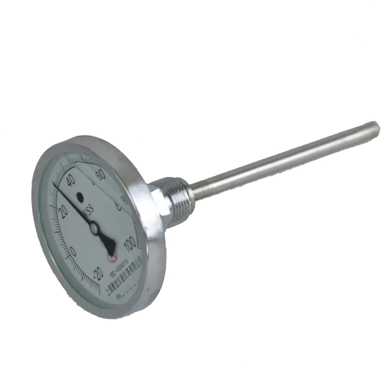 Longueur d'insertion et thermomètre à cadran en acier inoxydable Thermomètre à sonde en acier inoxydable