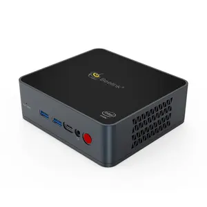 Factory Beelink GK55 Mini pc Intel Gelink Lake J4125 8 128GB M.2 SATA SSD、デュアルRJ45 1000M windws 10 OSデスクトップコンピューター