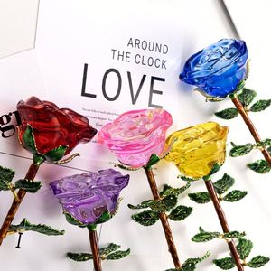 Nuevo Arribo: Rosa de Cristal ROMÁNTICA, Regalo Artesanal Personalizado para Novia, Cumpleaños, Festival Qixi, Decoración para Sala de Estar, Vino - Product Image 2