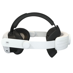 Bon prix VR Elite Sangle de réglage en cuir PU souple Sangle de tête en mousse Accessoire pour Meta pour Oculus pour <span class=keywords><strong>Quest</strong></span> 3 - Product Image 2