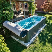Spa préfabriqué extérieur personnalisé, piscine chauffée en acrylique hors sol