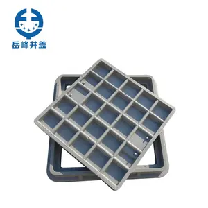 Composite Light Square Black Green FRP Resin Manhole Cover For Sewer Manhole Cover und Municipal Construction