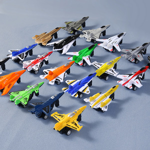 Venta caliente juguetes a granel niños juguetes promocionales avión de combate militar tirar hacia atrás mini avión barato pequeño avión de plástico de juguete - Product Image 5