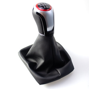 QSF Cross-border para <span class=keywords><strong>Skoda</strong></span> <span class=keywords><strong>Octavia</strong></span> 2 A5 A6 Transmisión Manual 5-6 Velocidades, Pomo de Palanca de Cambios con Cubierta Antipolvo, Accesorios - Product Image 1