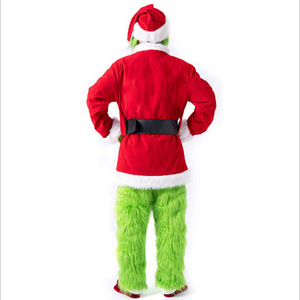 Traje de Navidad <span class=keywords><strong>para</strong></span> <span class=keywords><strong>Adulto</strong></span> Masculino al por Mayor 2026, Set de <span class=keywords><strong>Disfraz</strong></span> Verde <span class=keywords><strong>para</strong></span> Fiesta de Halloween y Navidad - Product Image 4