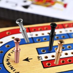 Piquets en acier et laiton de tailles multiples pour jeux de société Noir, Argent, Laiton, Cuivre Mixte - Product Image 6
