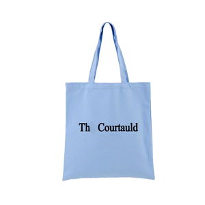 Bolsa de compras personalizable con diseño de bloques de color azul menta brillante de la serie de colores Canvas. - Product Image 5