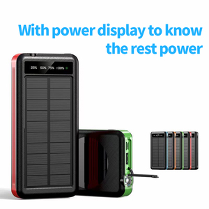 Panneau solaire, batterie externe sans fil, énergie 10000mah, Yelomin, personnalisé, portable, avec écran LED, lampes de poche, téléphones mobiles, tablettes intelligentes - Product Image 4