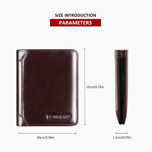 <span class=keywords><strong>Portafoglio</strong></span> Banyanu <span class=keywords><strong>Classico</strong></span> in Pelle Ultra Sottile con Doppia Piega e RFID, <span class=keywords><strong>Portafoglio</strong></span> Minimalista Personalizzato con Clip per <span class=keywords><strong>Uomo</strong></span> - Product Image 3