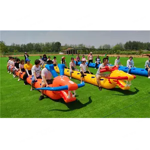 Interactive team building games Inflatable dragon running race game for school or corporate