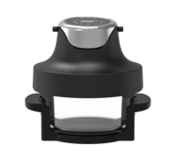 Friteuse à air électrique à commande numérique moderne avec une capacité de 3,5 à 4,0 L, en verre antiadhésif, facile à nettoyer, pour usage domestique et hôtelier, garantie d'un an