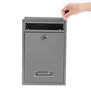 Buzón <span class=keywords><strong>de</strong></span> Pared para Exterior, Buzón <span class=keywords><strong>de</strong></span> Metal para Sugerencias <span class=keywords><strong>y</strong></span> Entregas con Cerradura con Llave - Product Image 3