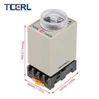 AH3-3 relai pengatur waktu penundaan daya dasar Relay Delay waktu untuk produk AC220/DC24V 8 pin 60s 2s kategori penundaan Relay