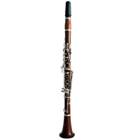 Bb Clarinet 17Keys Mahogany Wood Body Nickel-Silver Plated Keys Professional Woodwind Instrument OEM Custom Wholesale KINGMUSICO