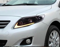 Ensemble de phares à LED pour Toyota Corolla 2007-2009, phare modifié avec DRL à LED et clignotant séquentiel