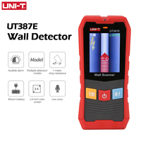 Détecteur mural UNI-T UT387E UT387S UT387LM 4-en-1 : Détecteur de métaux, détecteur de montants en bois, détecteur de câbles sous tension AC, traqueur de profondeur