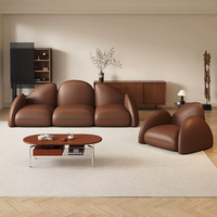 Canapé design haut de gamme, style moderne, luxe léger, en cuir de qualité supérieure, meubles de salon, ensemble de canapés modulaires pour salon