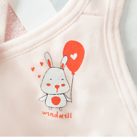 Soutien-gorge d'entraînement sans armatures pour adolescentes, respirant, en coton et élasthanne, bonnet 3/4, dos en U, bretelles réglables