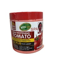 Gommage exfoliant à la tomate de haute qualité pour le visage et le corps, hydratant, éliminant les cellules mortes et les peaux de poulet. 500g
