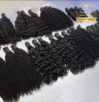 100g cabello humano virgen crudo onda profunda trenzado a granel sin trama Boho Natural suave brillante 12 24 30 pulgadas oferta al por mayor