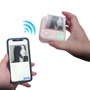 Impresora de Etiquetas Inalámbrica Portátil, Impresora Térmica de Fotos con Logotipo Personalizado, Mini Impresora de Etiquetas Adhesivas de Plástico con Forma Bonita para Viajes - Product Image 1