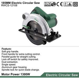 Scie à <span class=keywords><strong>main</strong></span> rotative électrique portable avec cordon 1300W, scie à bois, outils professionnels, scies circulaires électriques 185MM - Product Image 4