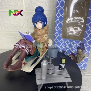 Figurine de luxe <span class=keywords><strong>Yuru</strong></span> Camp Shima Rin, statue d'anime, modèle de camping en plein air, objet de collection, décoration de bureau - Product Image 1