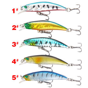 Leurre Minnow 65mm 4g en plastique, appât artificiel pour la pêche au bar en mer et en eau douce - Product Image 2