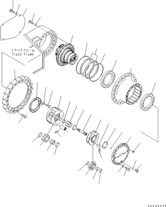 Motore finale di viaggio del cambio dell'azionamento 20Y-27-00500 20Y-27-00501 20Y-27-00560 20Y-27-00590 per l'escavatore PC200-8MO PC200-8 di Komatsu - Product Image 5