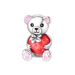 Pendentif en forme de dessin animé mignon, en laiton blanc, bijoux unisexes tendance, cadeau parfait pour la décoration quotidienne - Product Image 2